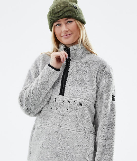 Fleece Sweater Women Light Grey