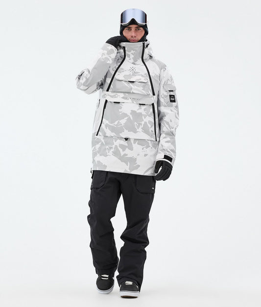 Snowboard Jacket Men Grey Camo