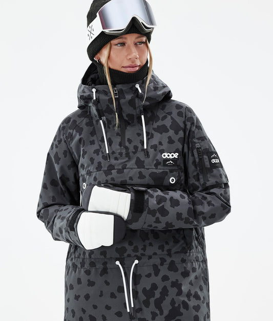 Snowboard Jacket Women Dots Phantom