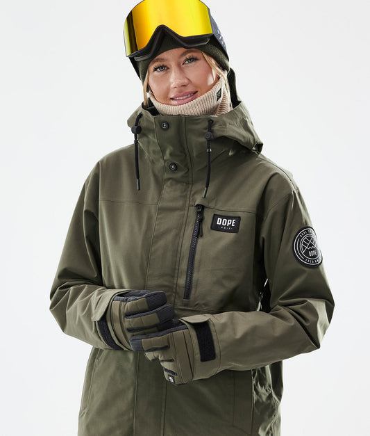 Snowboard Jacket Women Olive Green