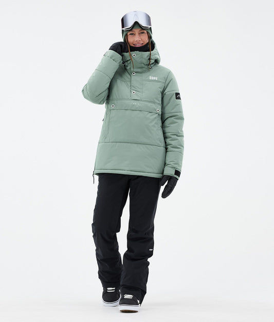 Snowboard Jacket Women Faded Green