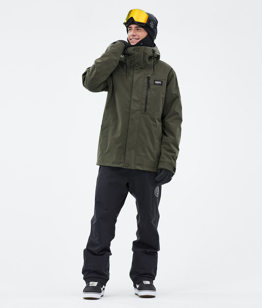 Snowboard Jacket Men Olive Green
