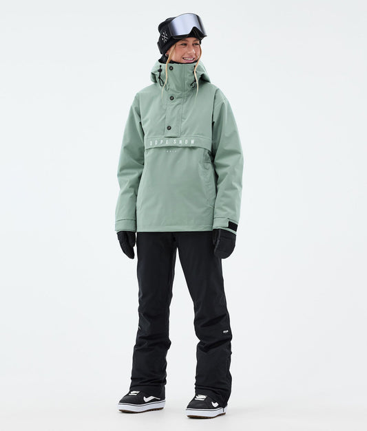 Snowboard Jacket Women Faded Green