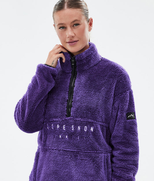 Fleece Sweater Women Vivid Purple