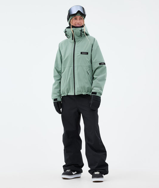 Snowboard Jacket Women Faded Green