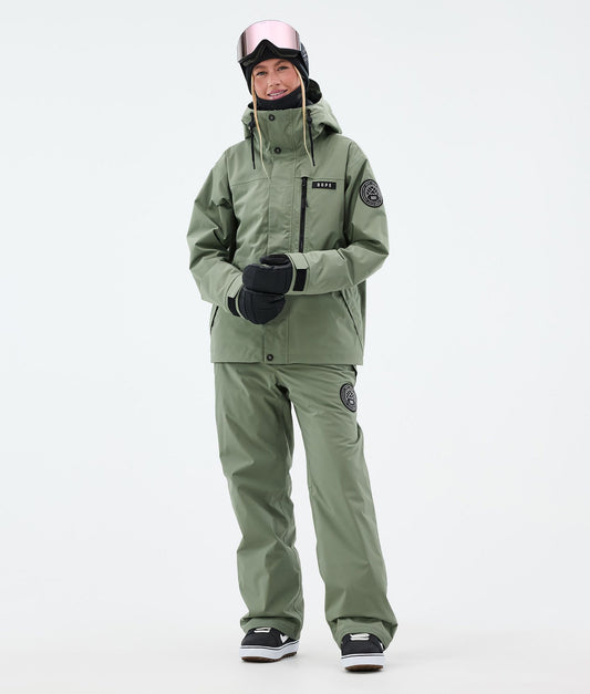 Snowboard Pants Women Moss Green