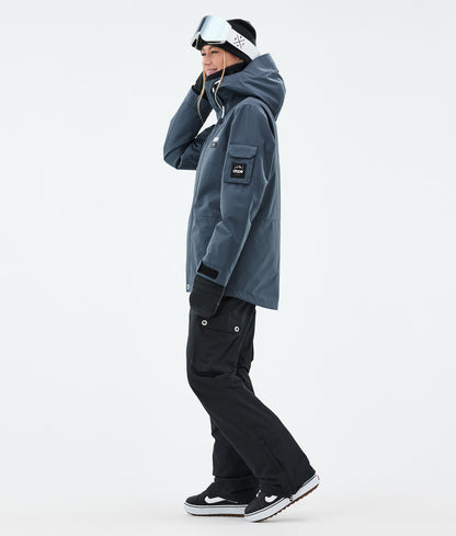 Snowboard Jacket Women Metal Blue