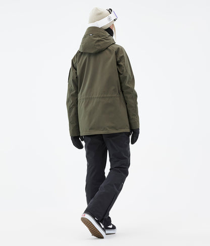 Snowboard Jacket Women Olive Green