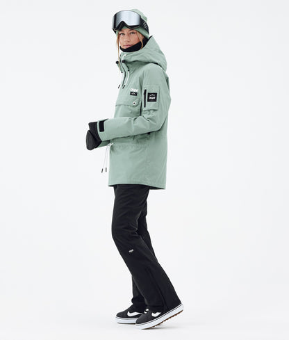 Snowboard Jacket Women Faded Green