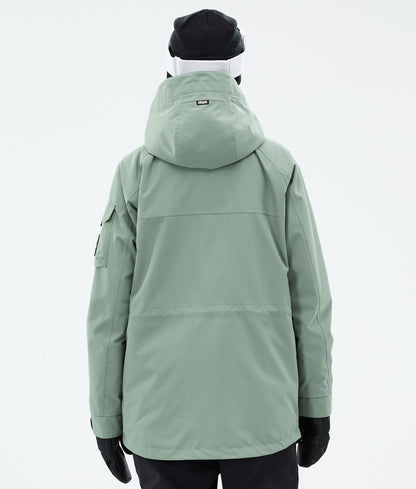 Snowboard Jacket Women Faded Green