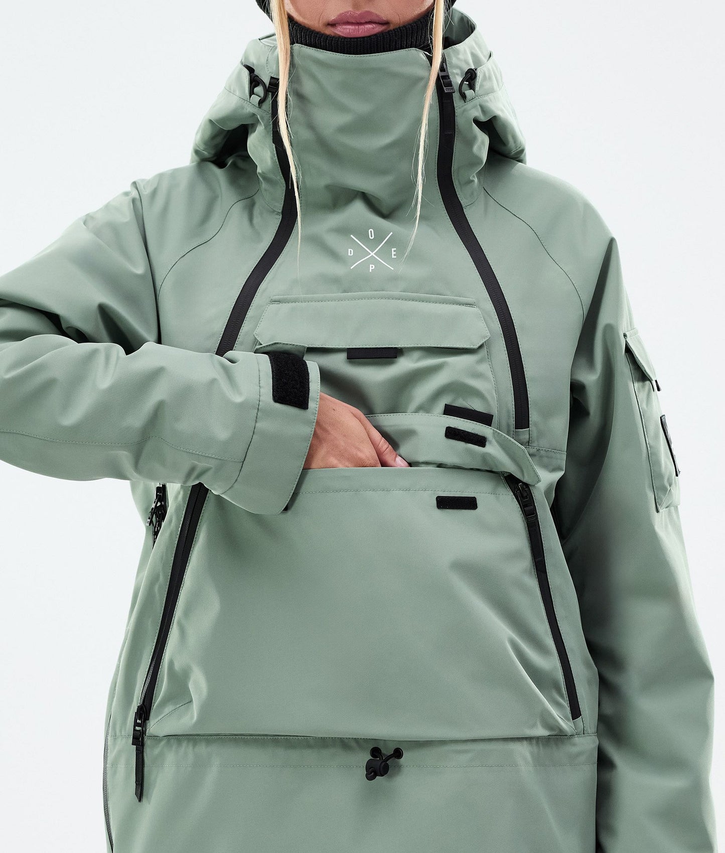 Snowboard Jacket Women Faded Green