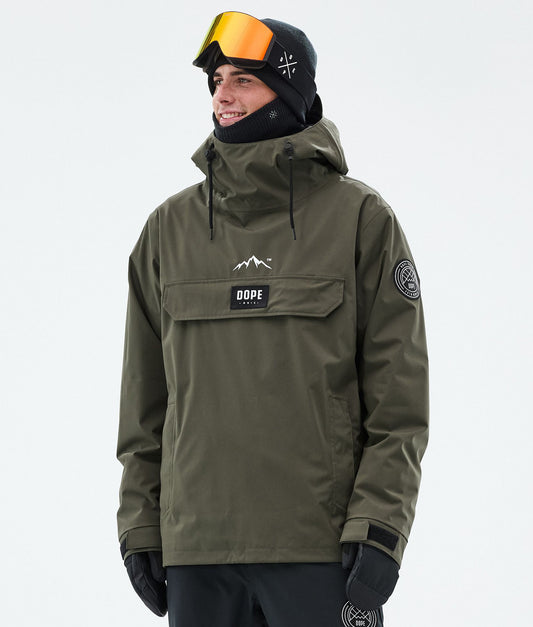 Snowboard Jacket Men Olive Green