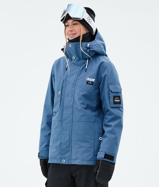 Snowboard Jacket Women Blue Steel