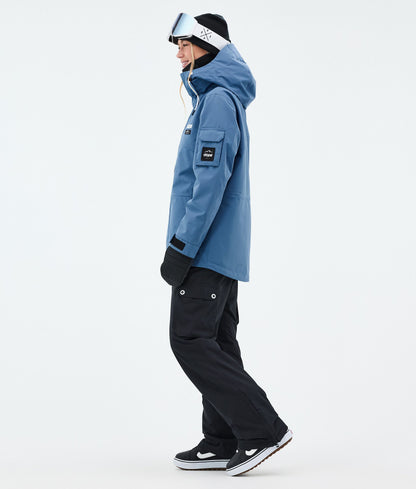 Snowboard Jacket Women Blue Steel