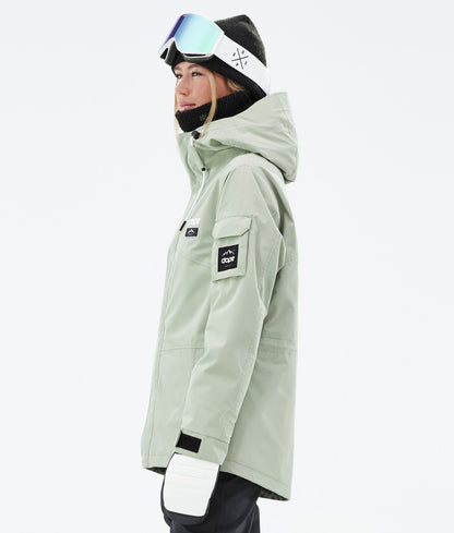Snowboard Jacket Women Soft Green