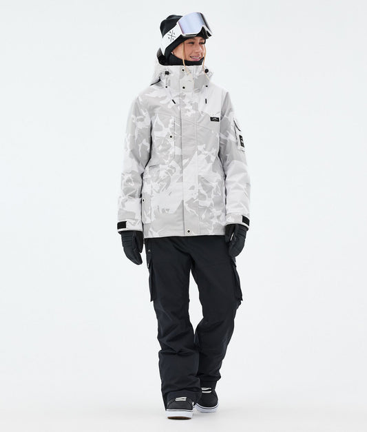 Snowboard Jacket Women Grey Camo