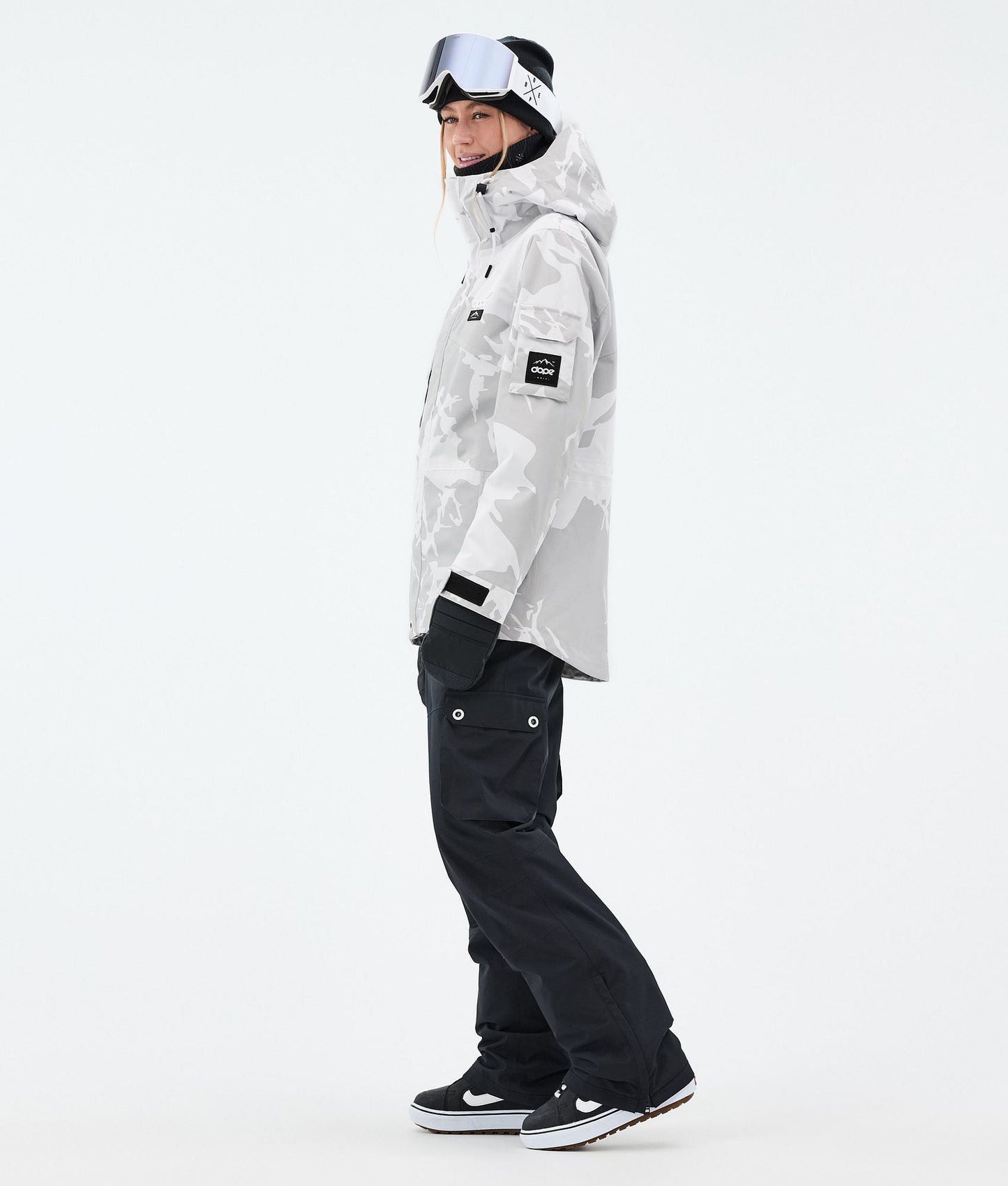 Snowboard Jacket Women Grey Camo