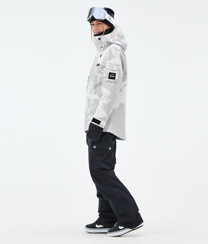 Snowboard Jacket Women Grey Camo