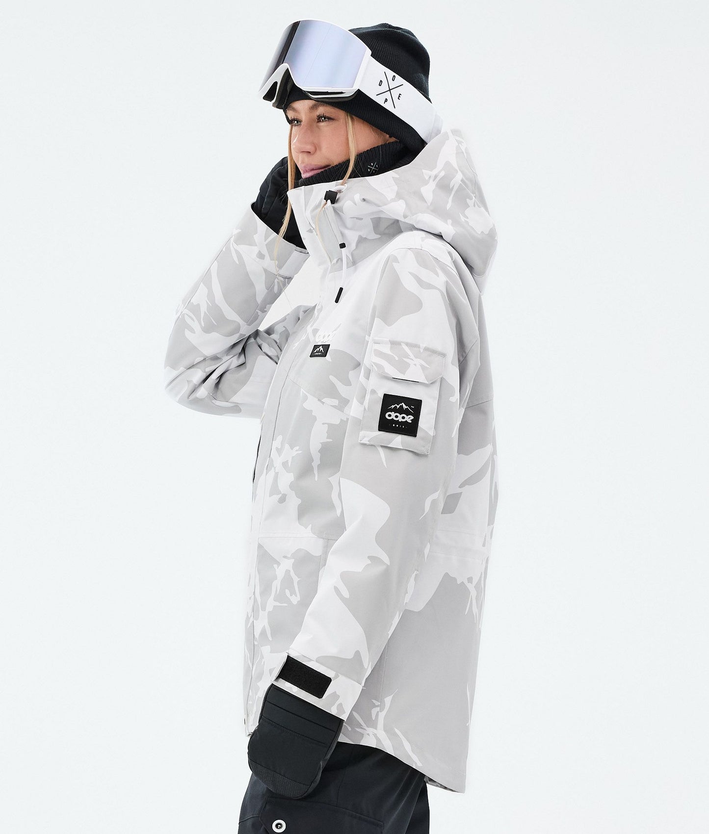 Snowboard Jacket Women Grey Camo