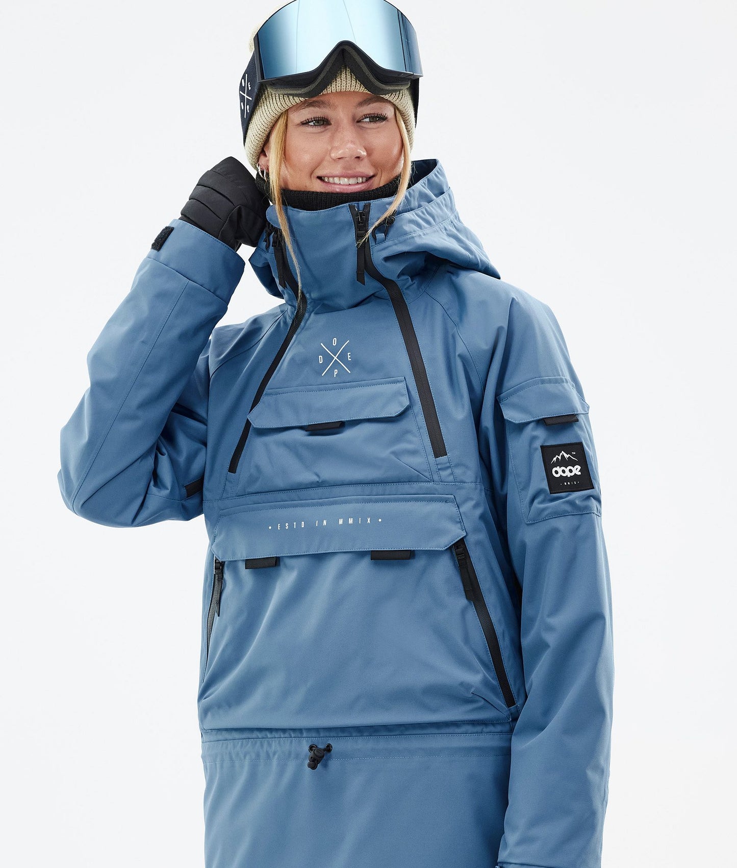 Snowboard Jacket Women Blue Steel