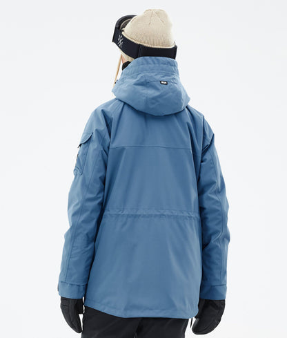 Snowboard Jacket Women Blue Steel