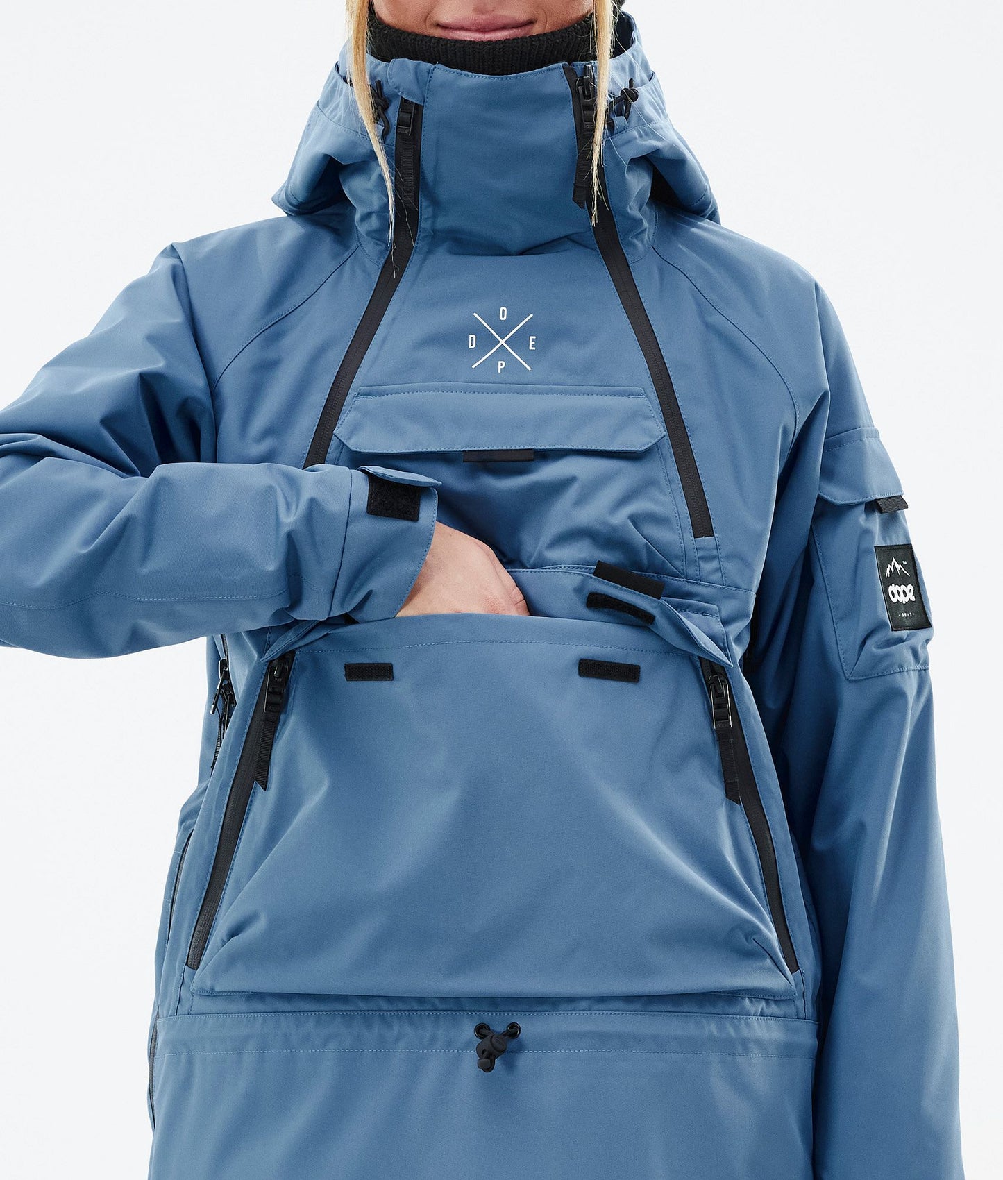 Snowboard Jacket Women Blue Steel