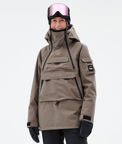 Snowboard Jacket Women Walnut
