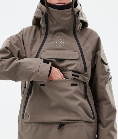 Snowboard Jacket Women Walnut