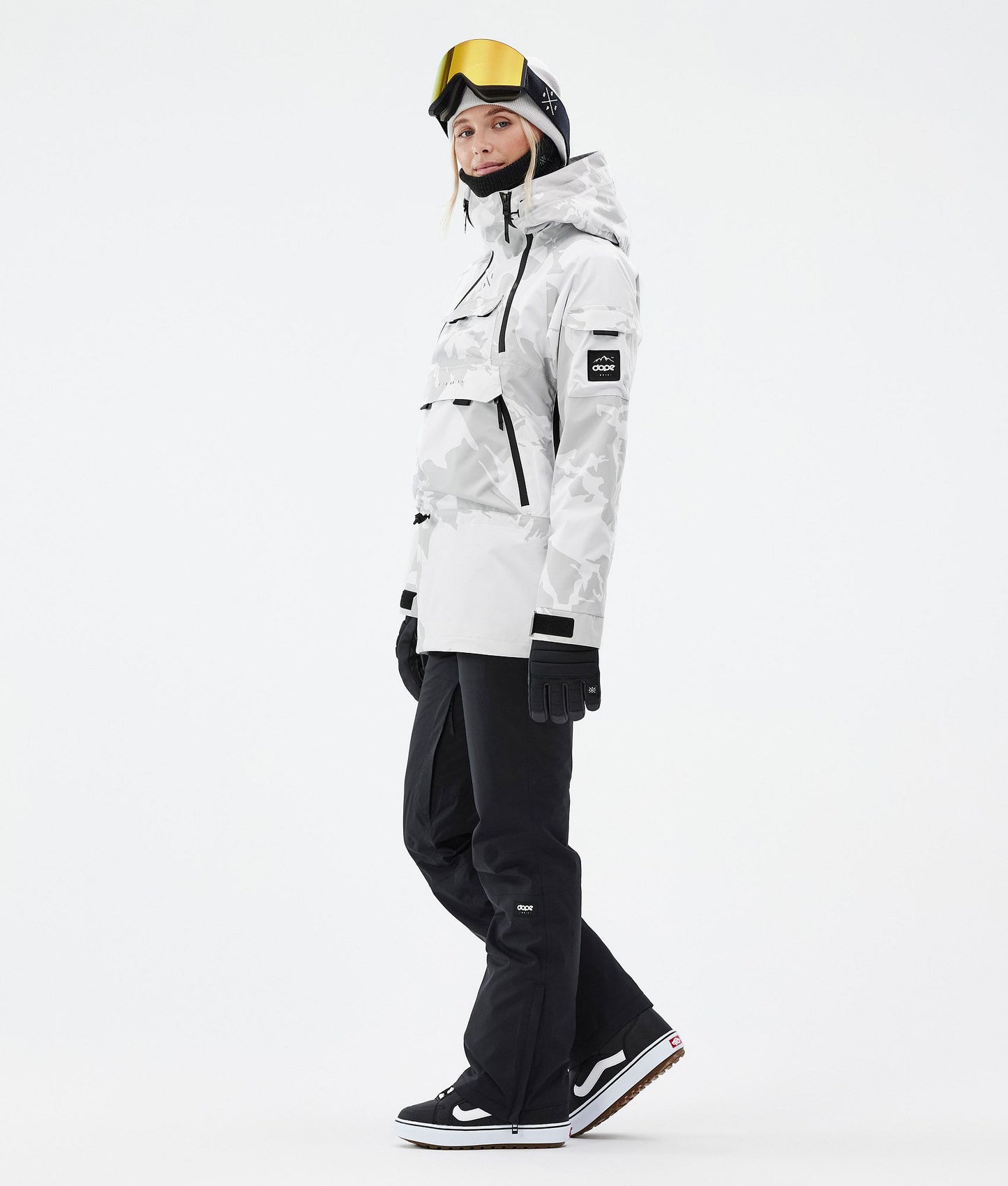 Snowboard Jacket Women Grey Camo