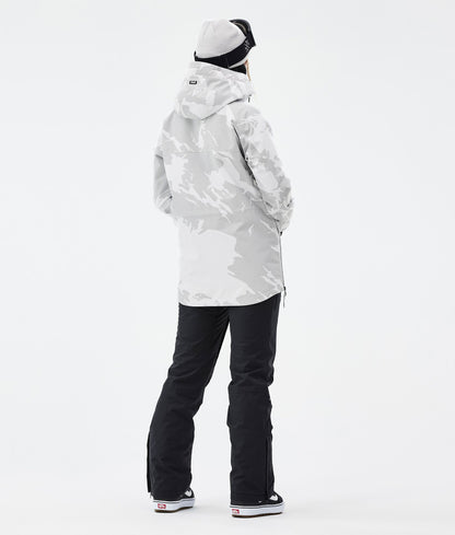 Snowboard Jacket Women Grey Camo