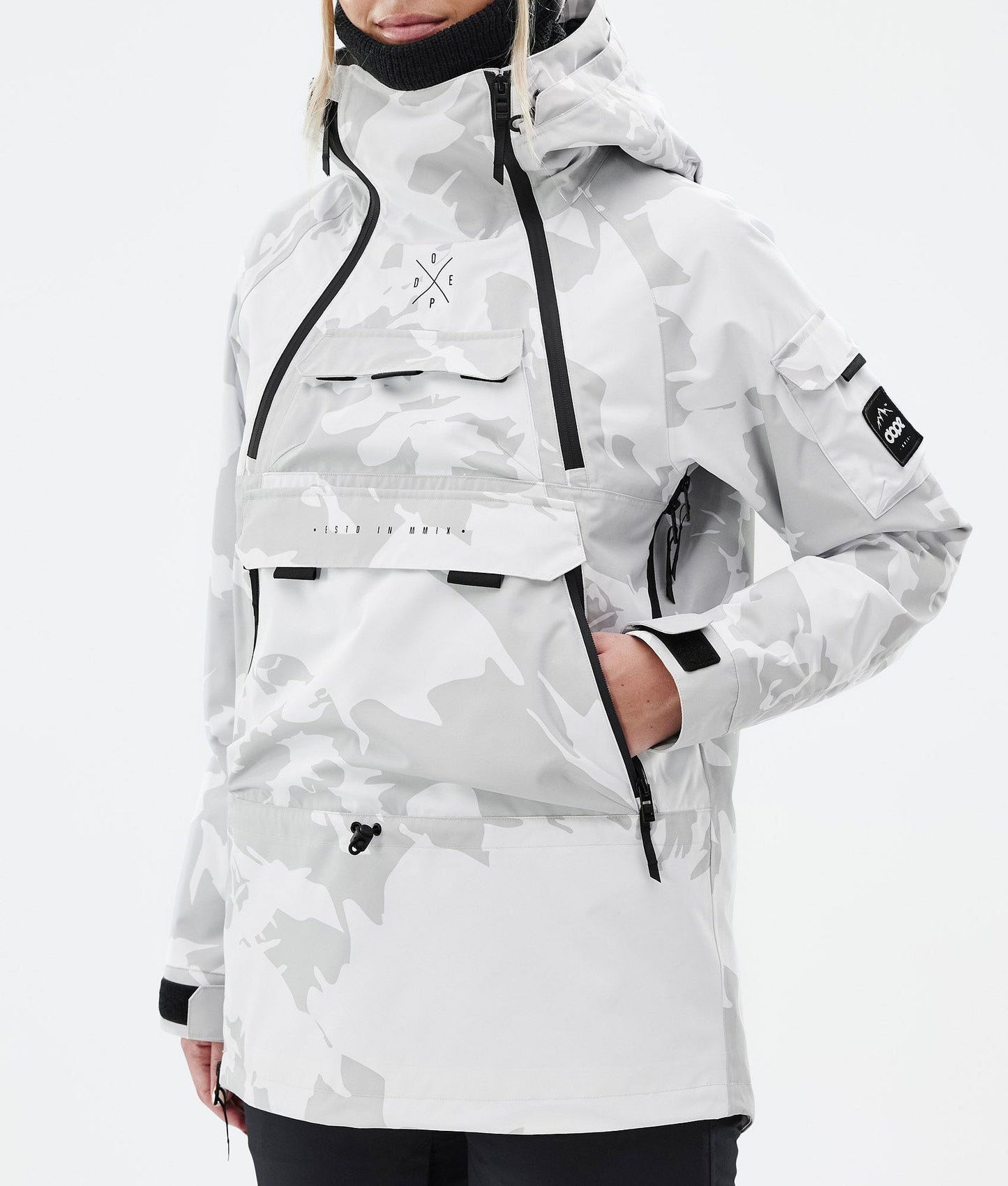Snowboard Jacket Women Grey Camo