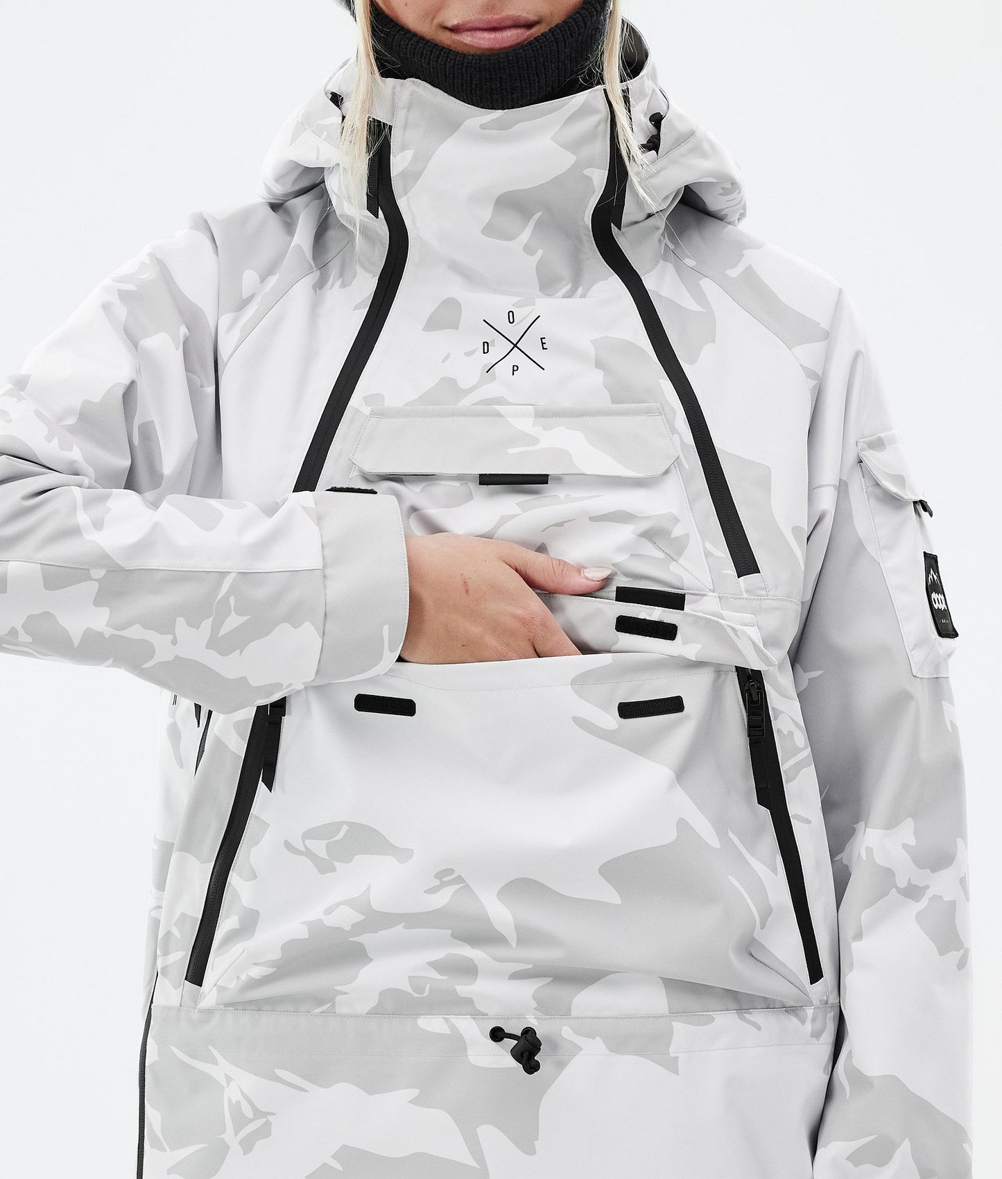 Snowboard Jacket Women Grey Camo