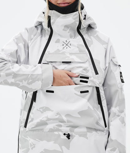 Snowboard Jacket Women Grey Camo