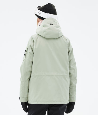 Snowboard Jacket Women Soft Green