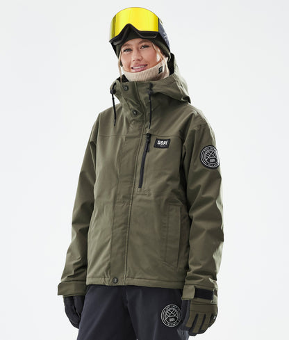 Snowboard Jacket Women Olive Green