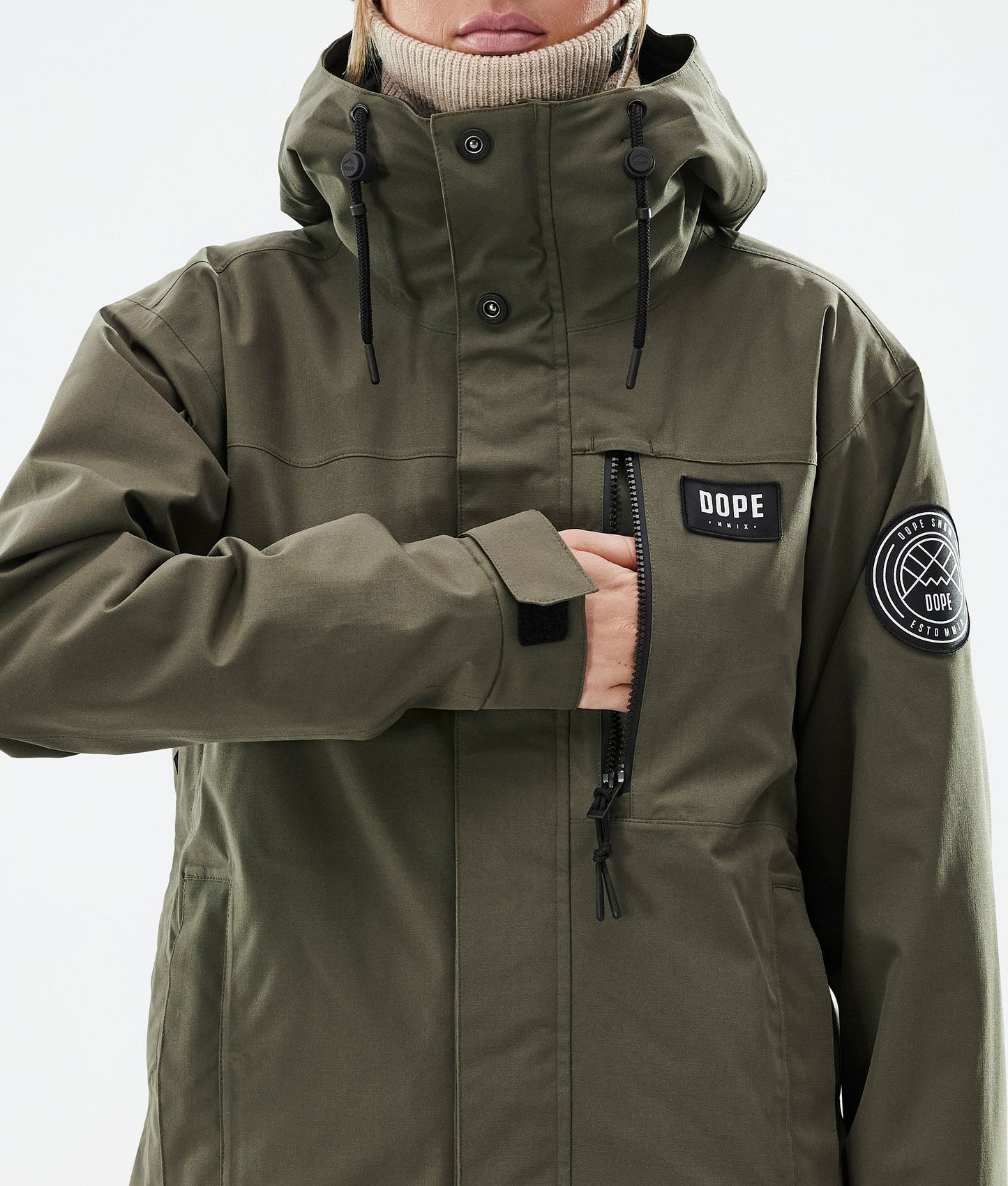 Snowboard Jacket Women Olive Green