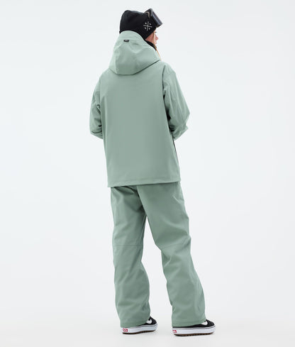 Snowboard Jacket Women Faded Green