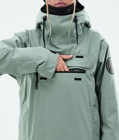Snowboard Jacket Women Faded Green