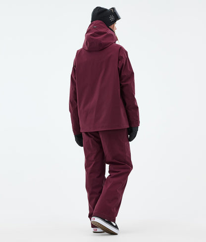 Snowboard Jacket Women Burgundy