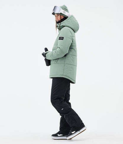 Snowboard Jacket Women Faded Green