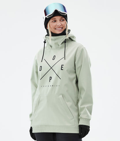Snowboard Jacket Women 2X-Up Soft Green