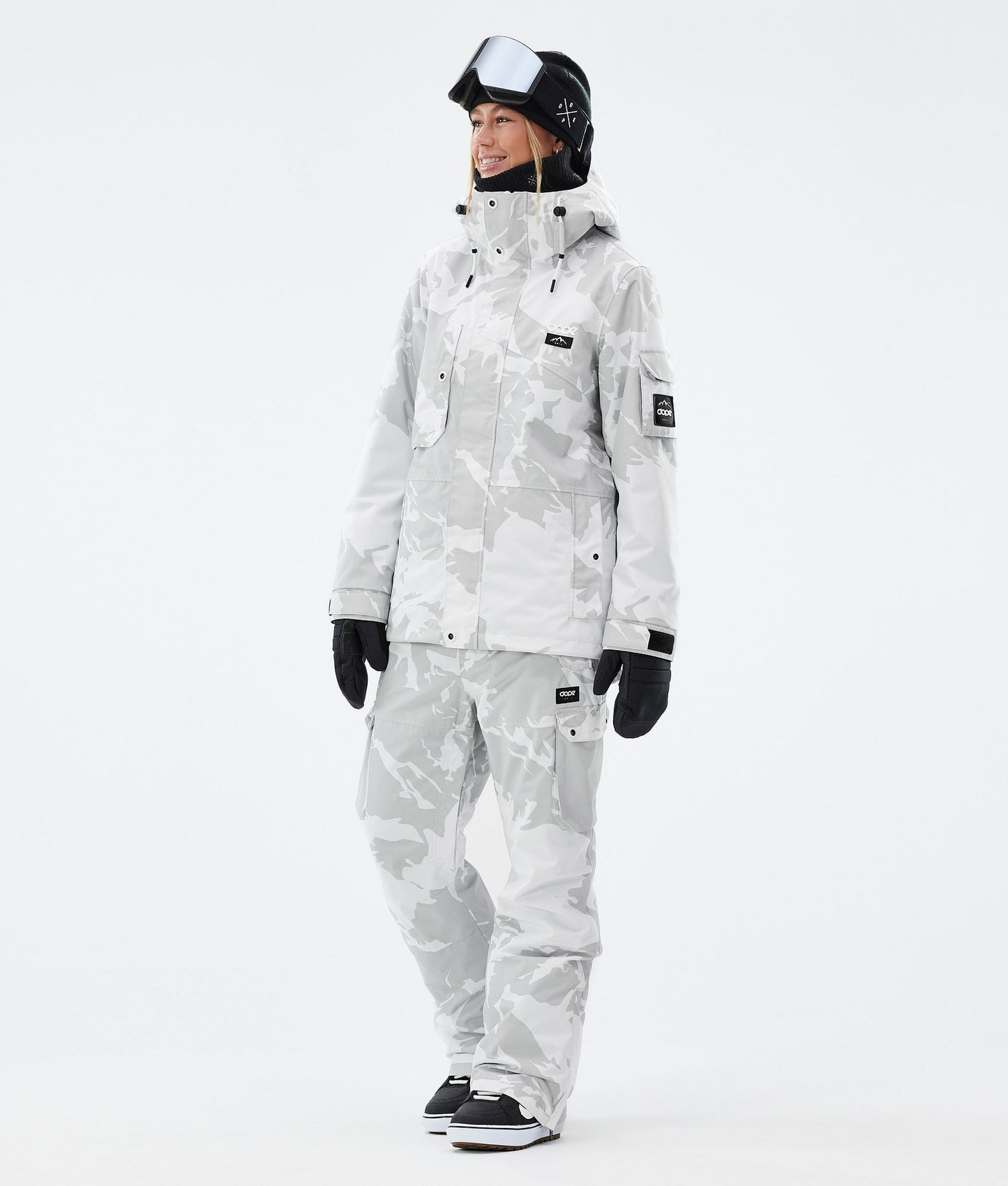 Snowboard Pants Women Grey Camo