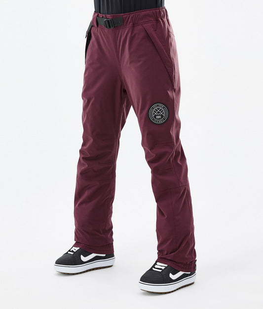 Snowboard Pants Women Burgundy