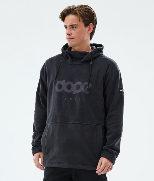 Fleece Hoodie Men Black