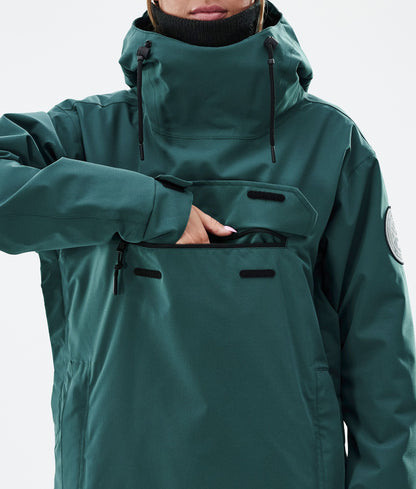 Snowboard Jacket Women Bottle Green