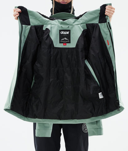 Snowboard Jacket Women Faded Green