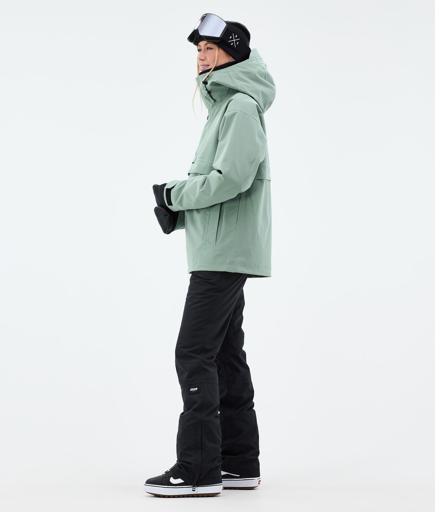 Snowboard Jacket Women Faded Green
