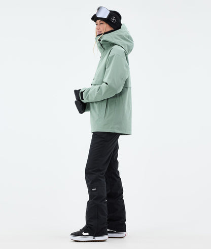 Snowboard Jacket Women Faded Green