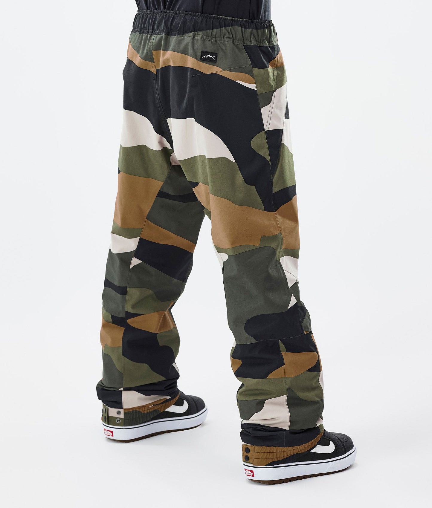 Snowboard Pants Men Shards Gold Green