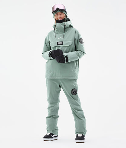 Snowboard Pants Women Faded Green